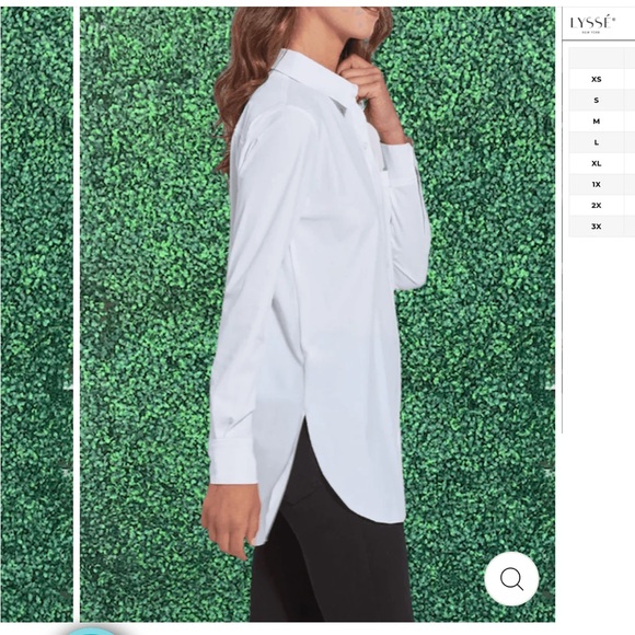 NWT Lysse SCHIFFER BUTTON UP BLOUSE size L - Picture 3 of 9